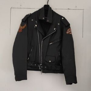 UNIK Leather Motorcycle Jacket Vintage Large Excellent Condition Free Return